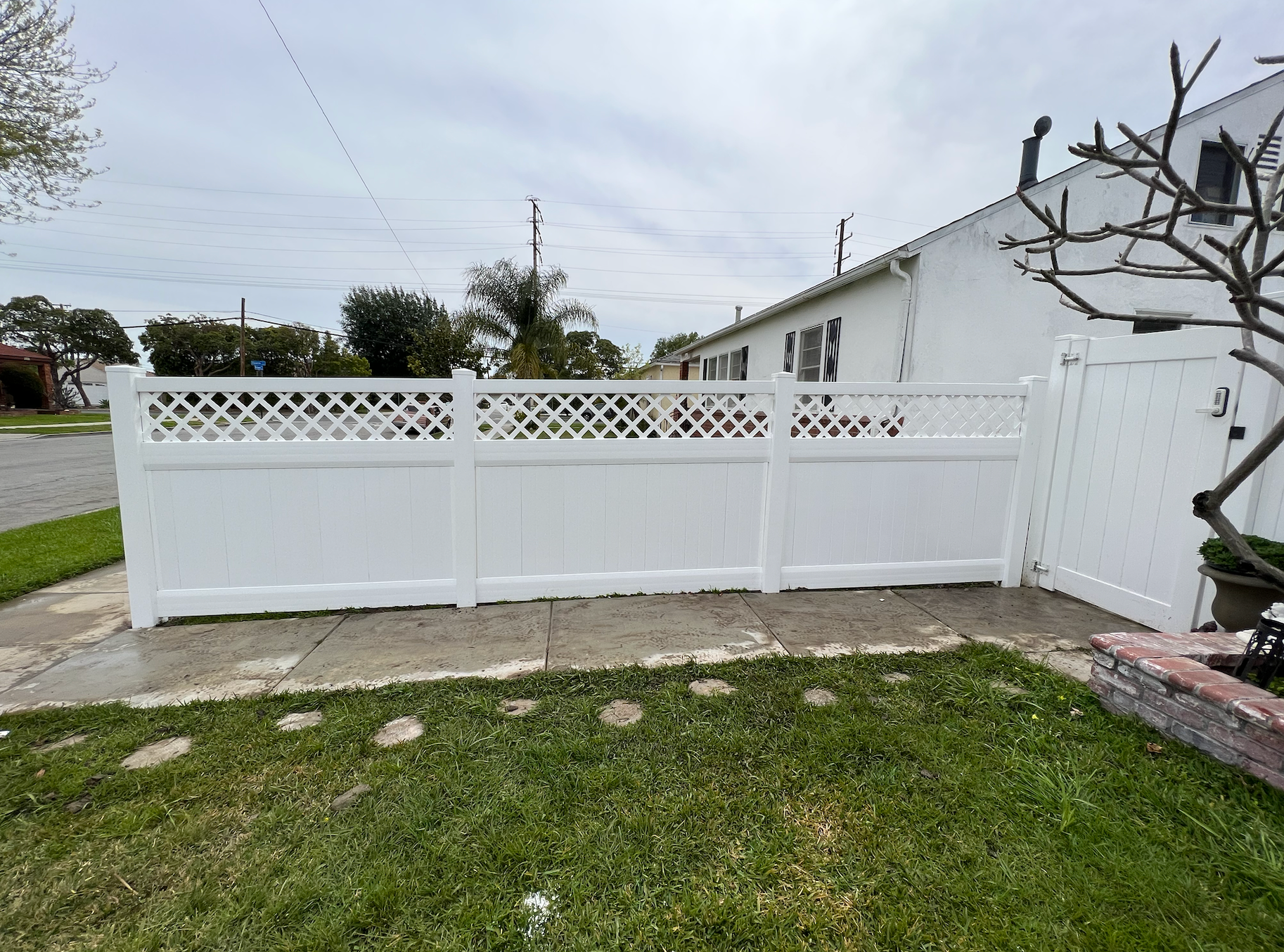 No Limit Fence Company recent fencing project