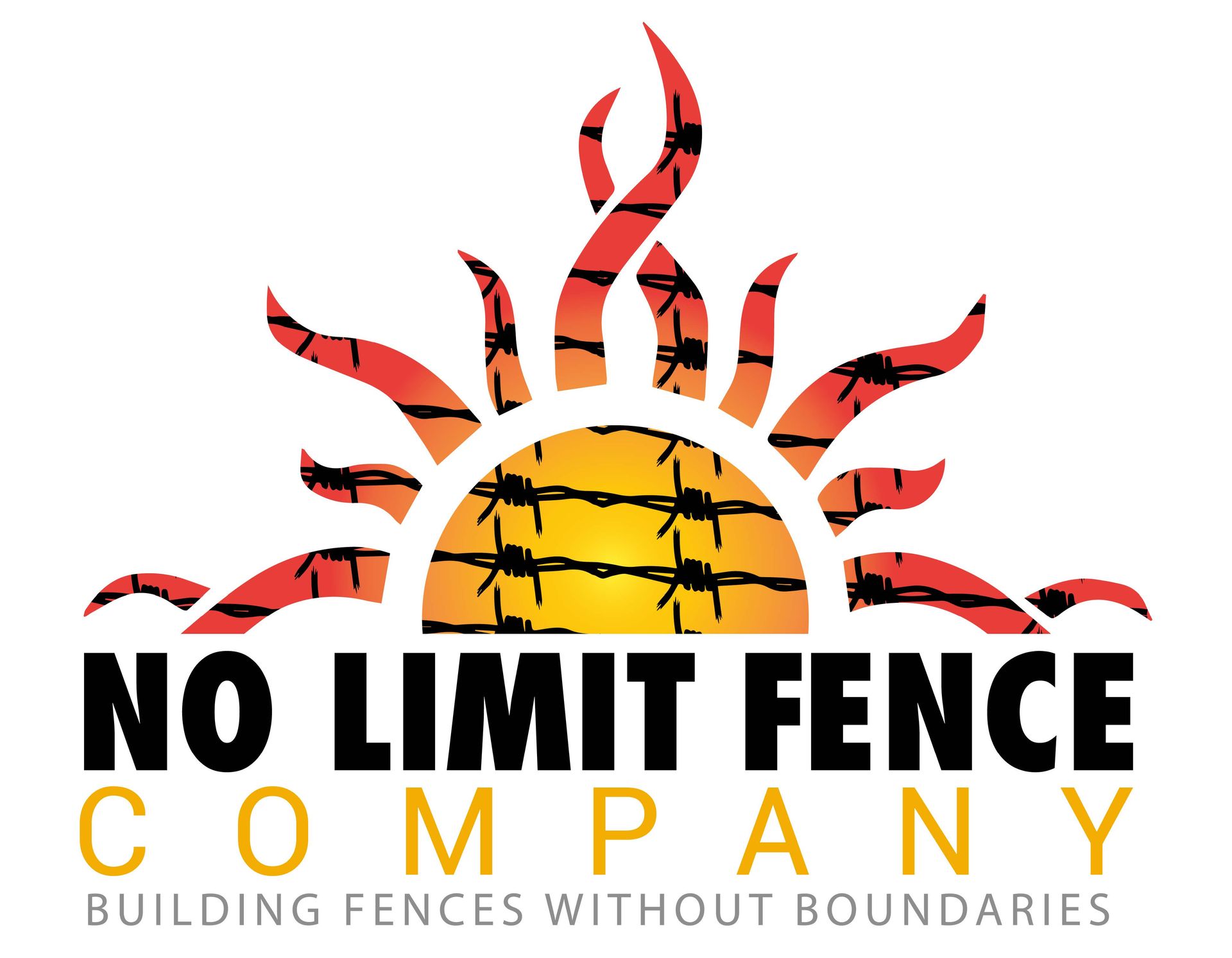 No Limit Fence Company Business Logo