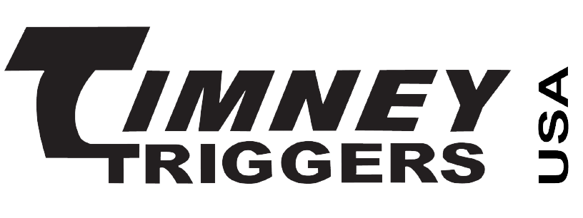 The logo for timney triggers is black and white.