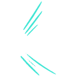 Teal diagonal lines; artistic visual.