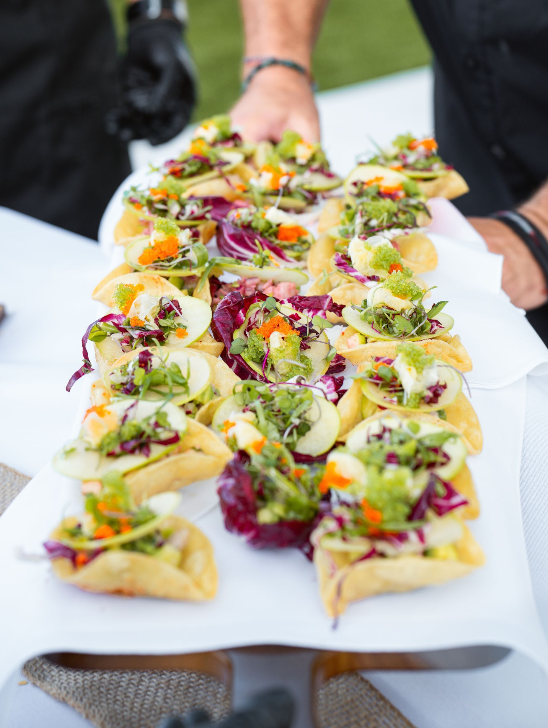 Hors D'oeuvres Ahi Ceviche Tostada from Venue at the Cove