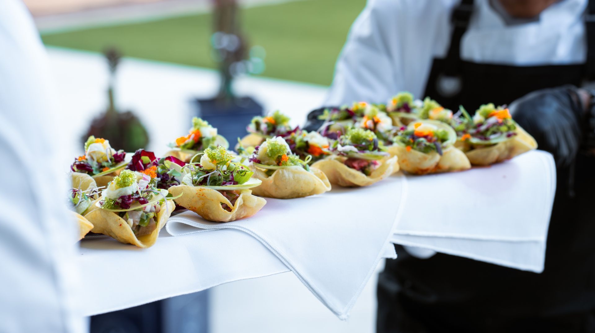 Hors D'oeuvres Ahi Ceviche Tostada from Venue at the Cove