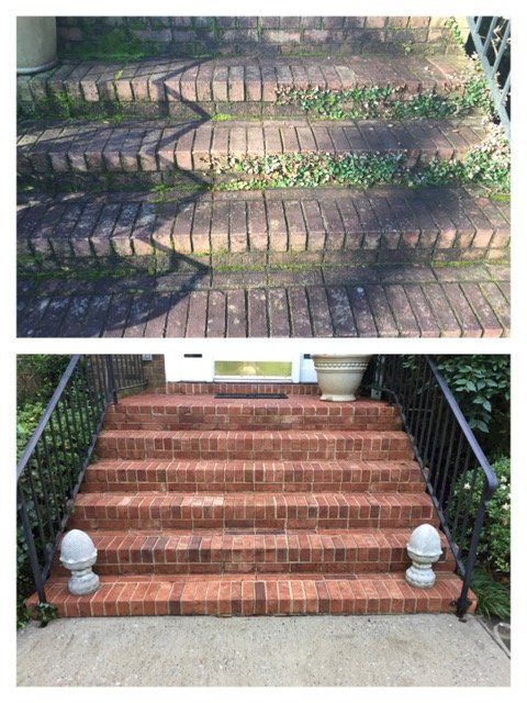 brick pressure washing