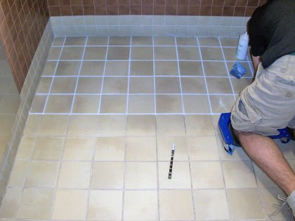 Tile & Grout Cleaning, Epoxy Color Sealing