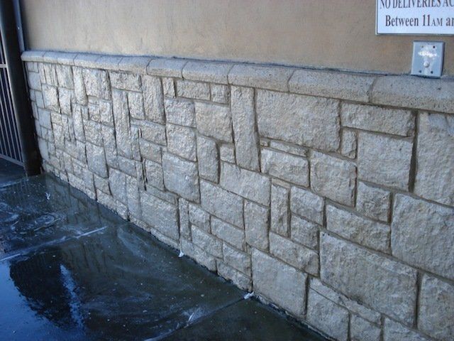 concrete wall cleaning