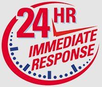 24 hour immediate response sticker