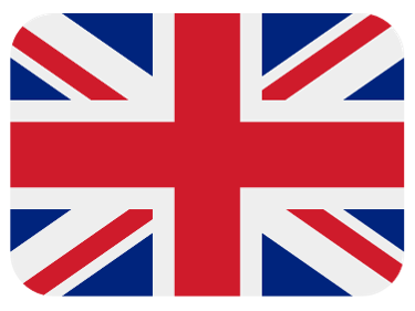 the flag of the united kingdom is red white and blue