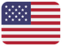 a red white and blue american flag with stars on it