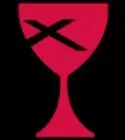 Red chalice with black 
