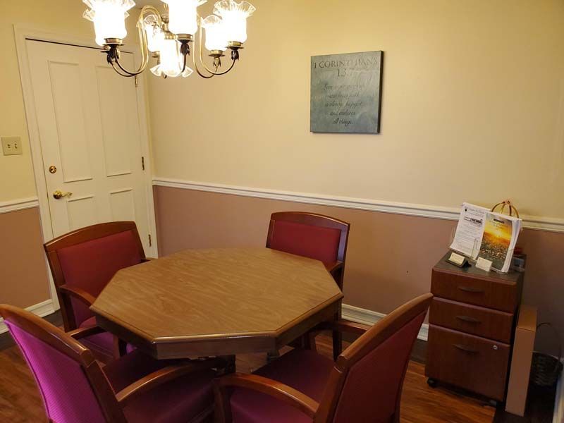 Arrangement office at at Douglass & Dunaway Mortuary in Hawthorne, CA