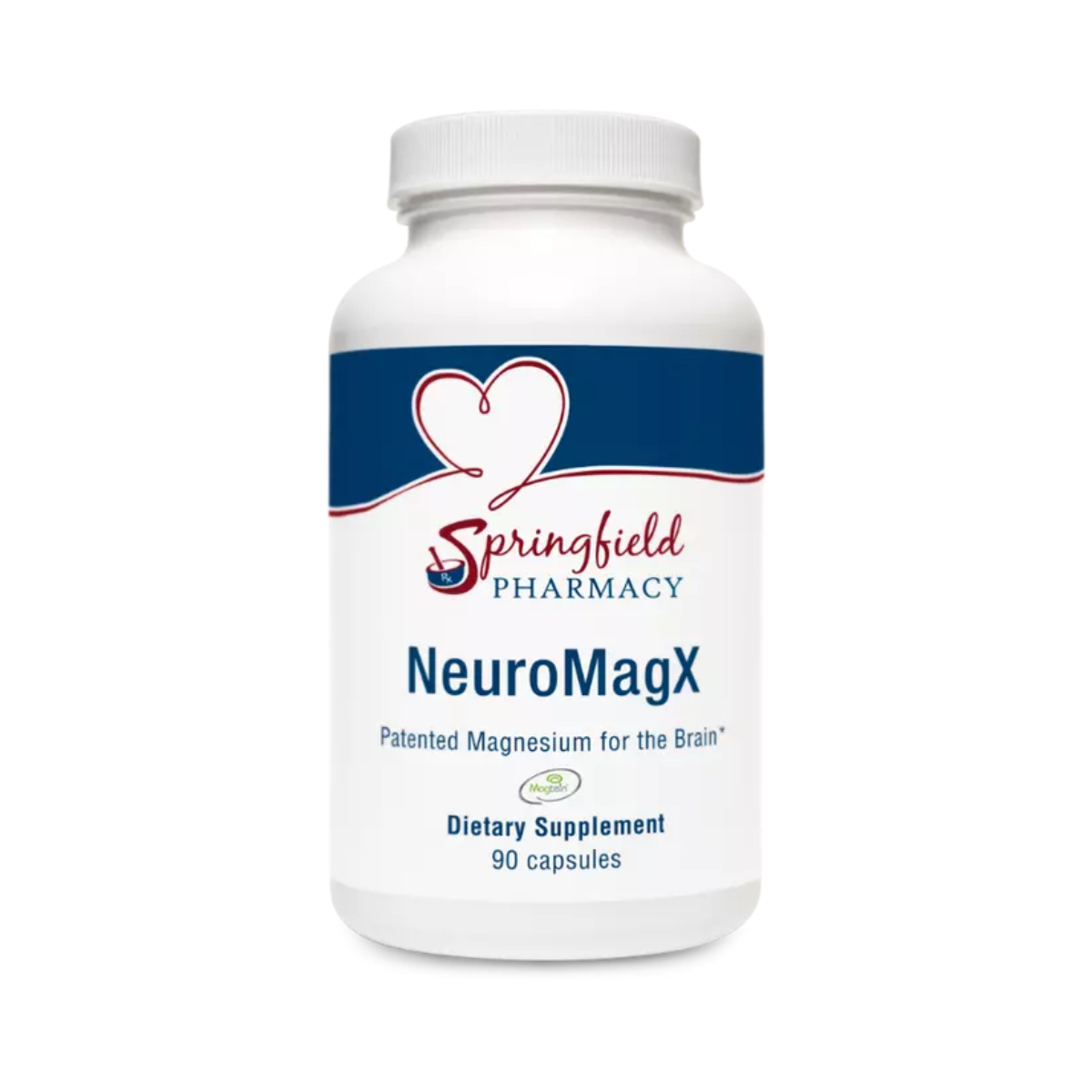 A bottle of springfield pharmacy neuromagx dietary supplement