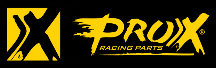 The yellow and black ProX Racing Parts logo featuring a stylized 