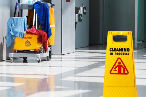 Meticulous clinical and hazardous cleaning