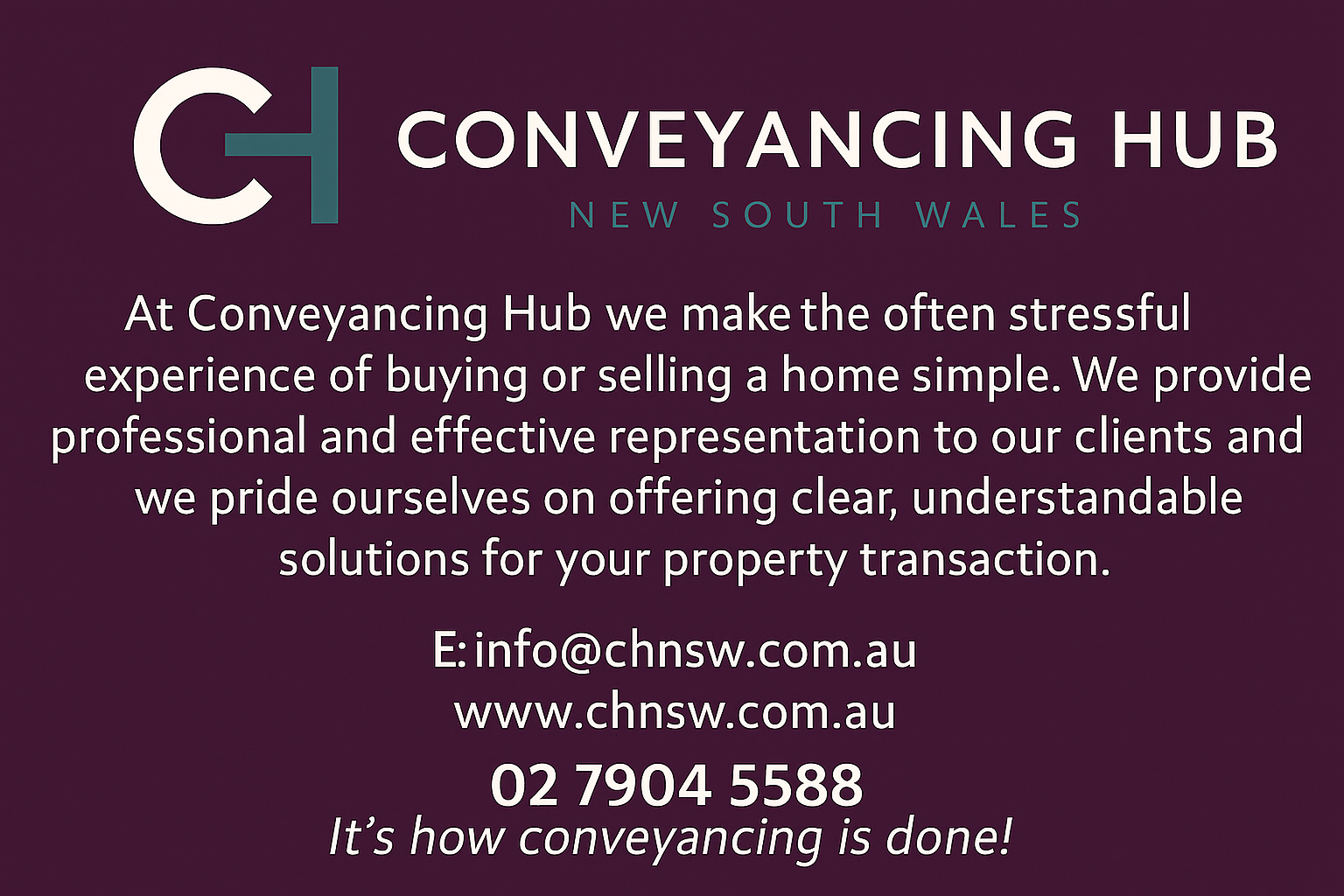 Conveyancing Hub New South Wales