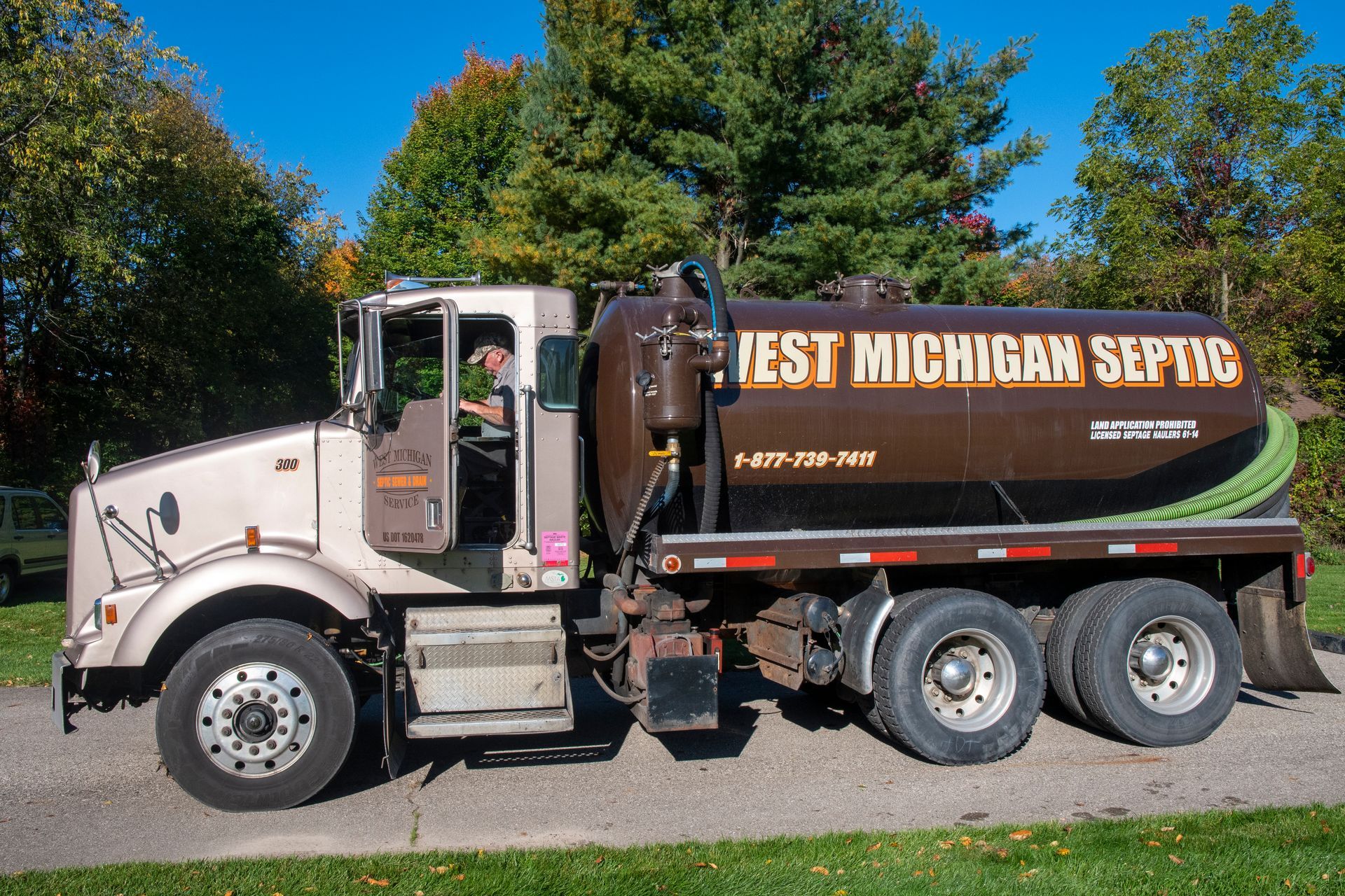 Pipe On Truck — Muskegon, MI — West Michigan Septic Sewer & Drain Service Inc
