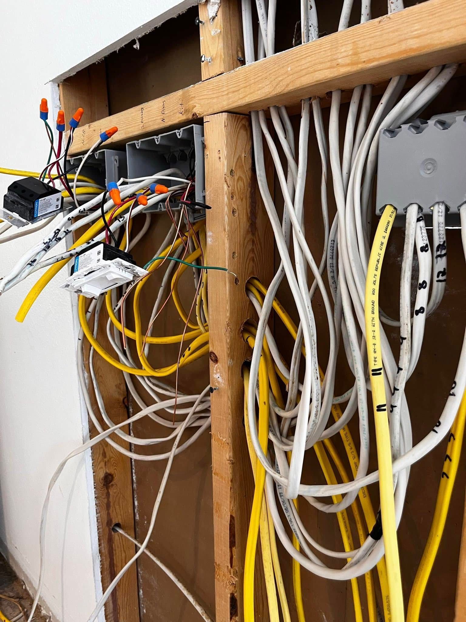 Entire home electrical wiring in progress in Batesville, AR - DyeHard Electric hard at work