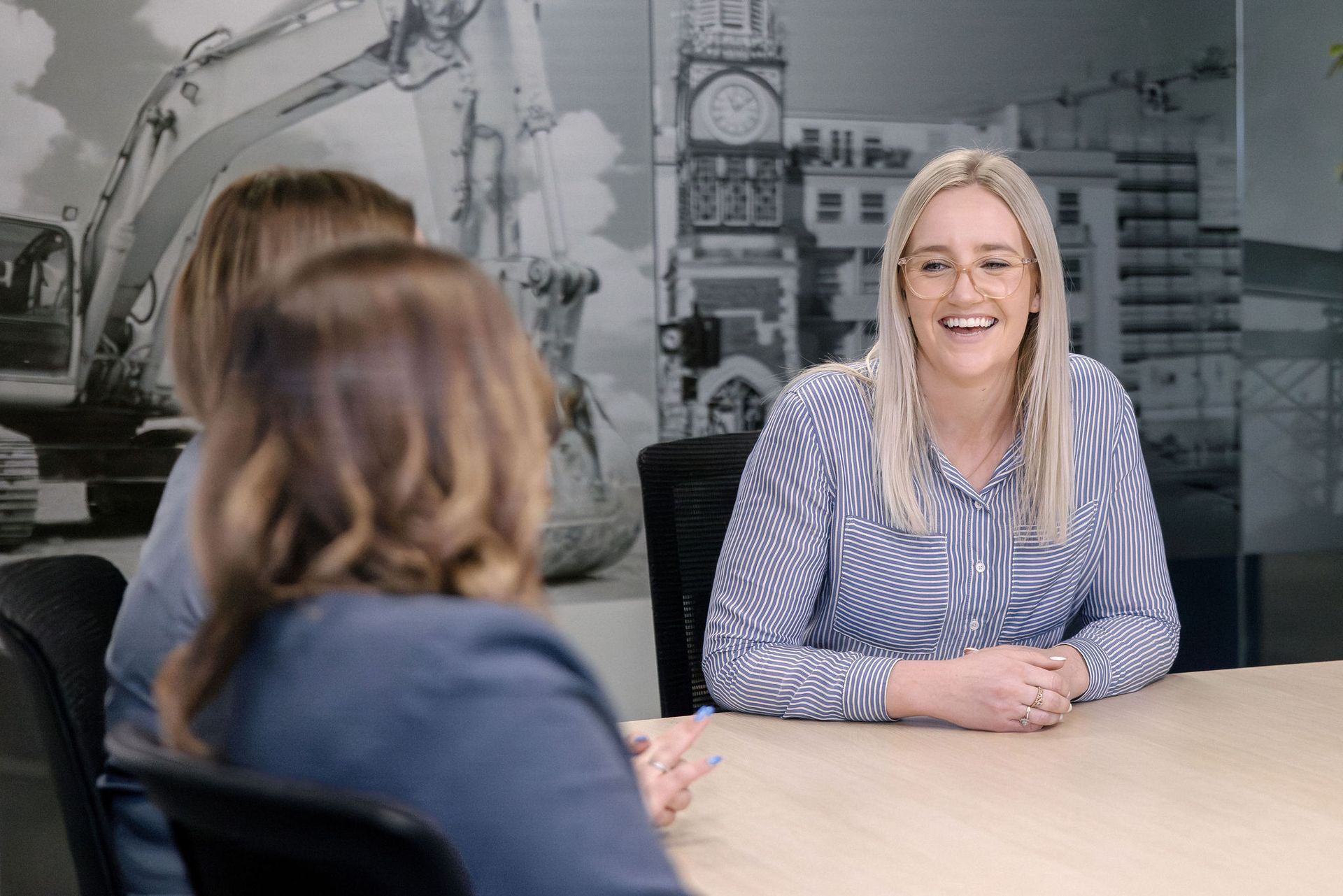 Receptionist at Stellar Recruitment desk