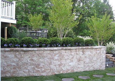 Garden with Retaining Wall — Scotch Plains, NJ — B & G Outdoor Rooms