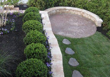 Small Garden with Walkway — Scotch Plains, NJ — B & G Outdoor Rooms