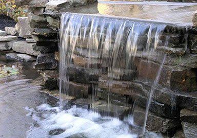 Small Waterfall — Scotch Plains, NJ — B & G Outdoor Rooms