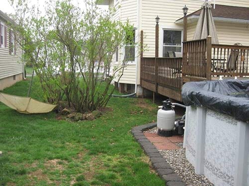Before Renovation in Somerset — Scotch Plains, NJ — B & G Outdoor Rooms