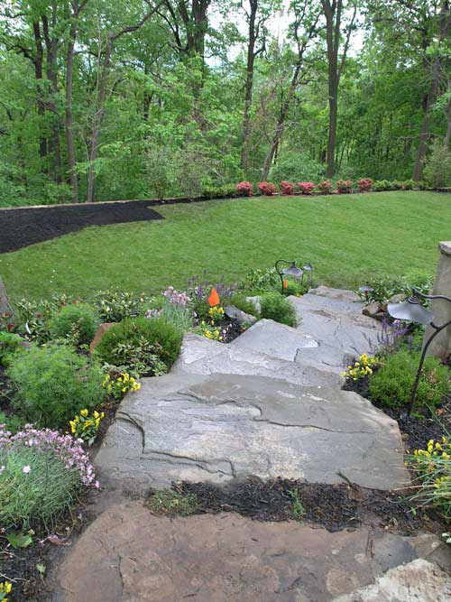 Steep Backyard Landscaping — Scotch Plains, NJ — B & G Landscape & Outdoor Rooms