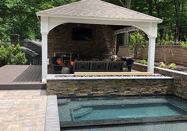 Pool with Patio — Scotch Plains, NJ — B & G Outdoor Rooms