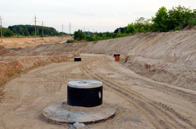 a land space with septic tank