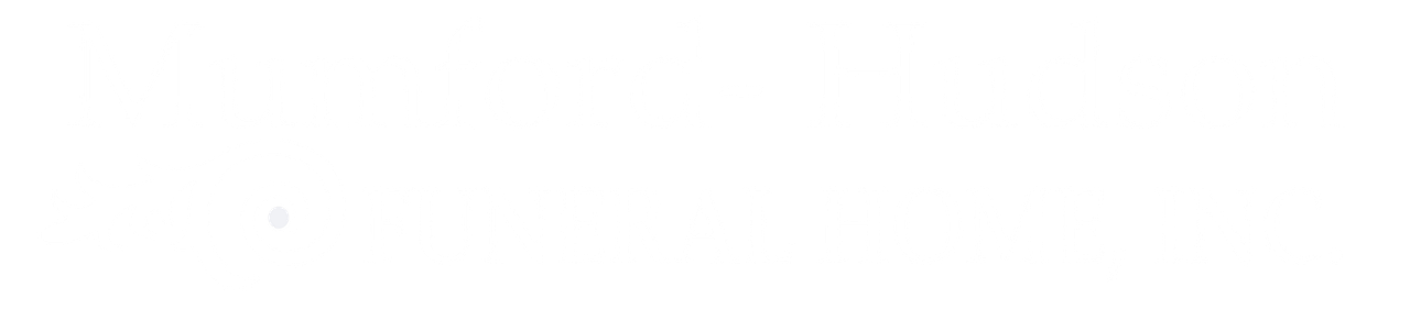 White Text Funeral Home Logo