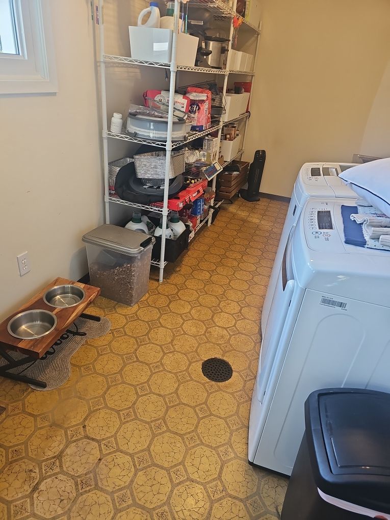 Asbestos-containing material found in laundry room of Chesterfield home before removal