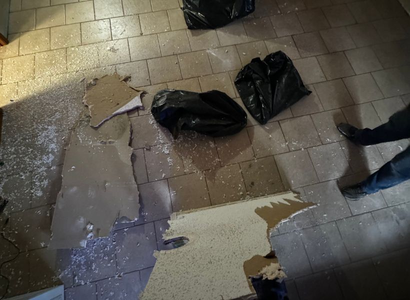 basement drywall removal