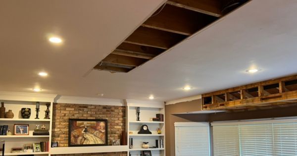 how to fix ceiling water damage