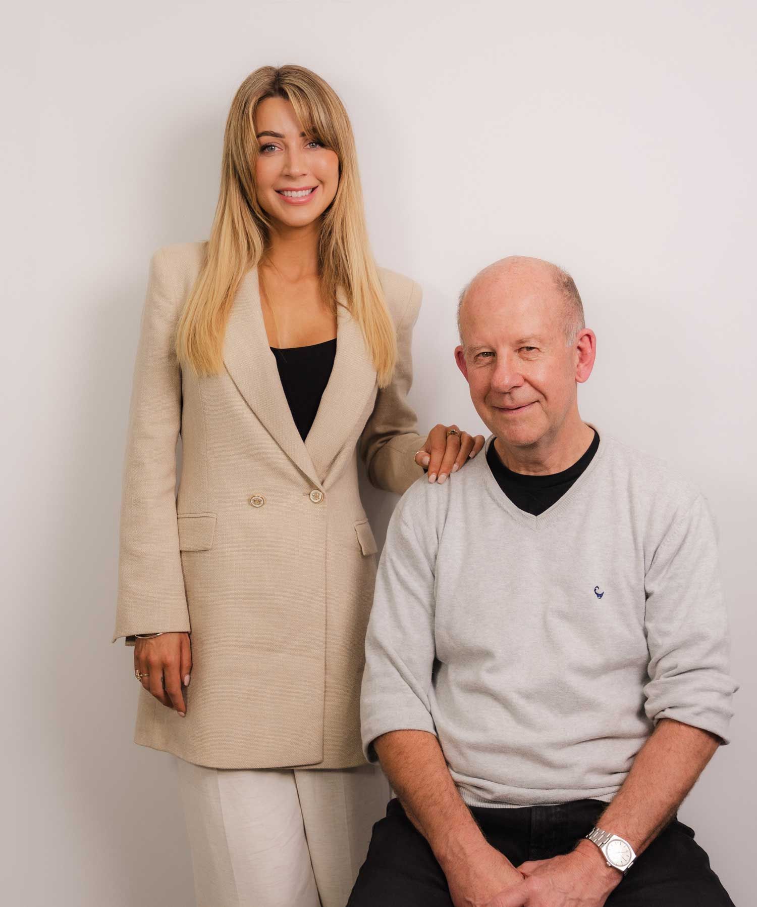 Cosmetic Physicians With Old Patient — CIMED Aesthetics in Newcastle, NSW