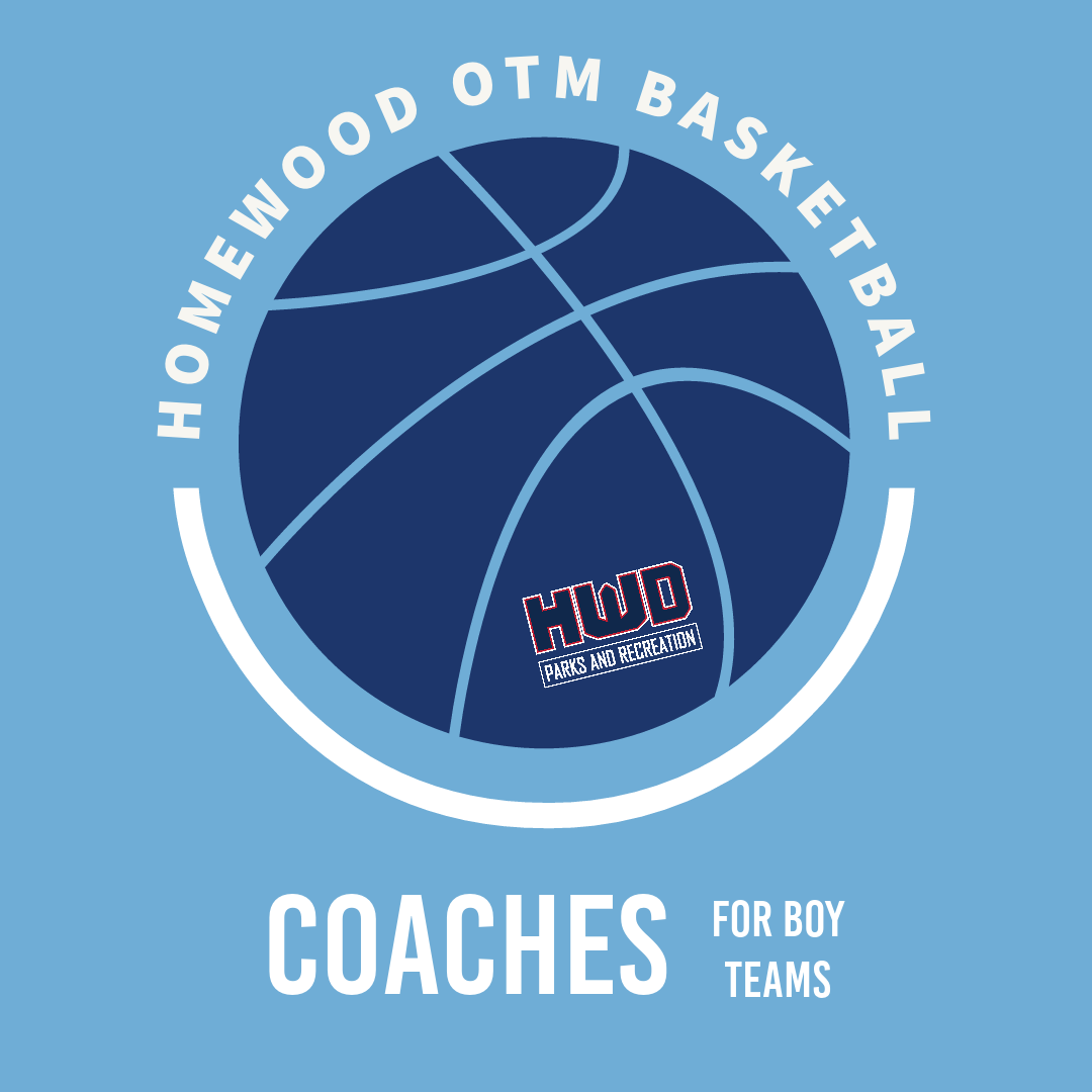 A logo for homewood otm basketball coaches for boy teams