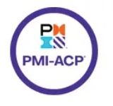 The logo for pmi-acp is in a purple circle.