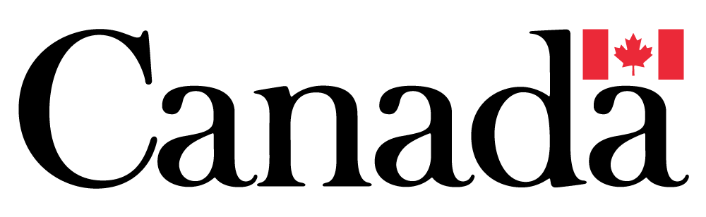 A logo for canada with a maple leaf on it