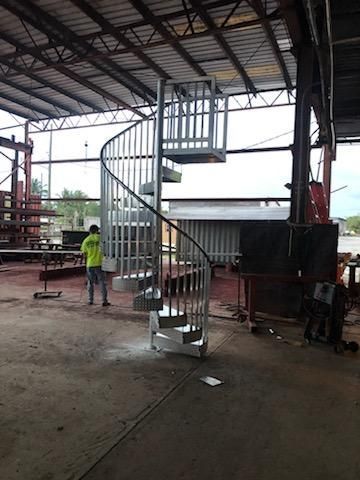 Accurate Welding Spiral Stair