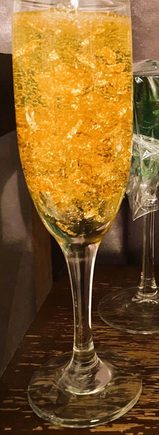 Champagne Wickless/Decorative Gel Candle