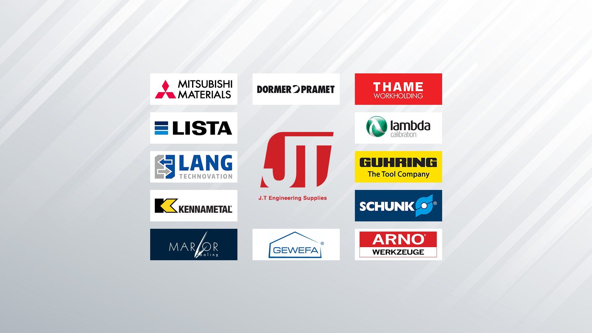A bunch of different logos on a white background