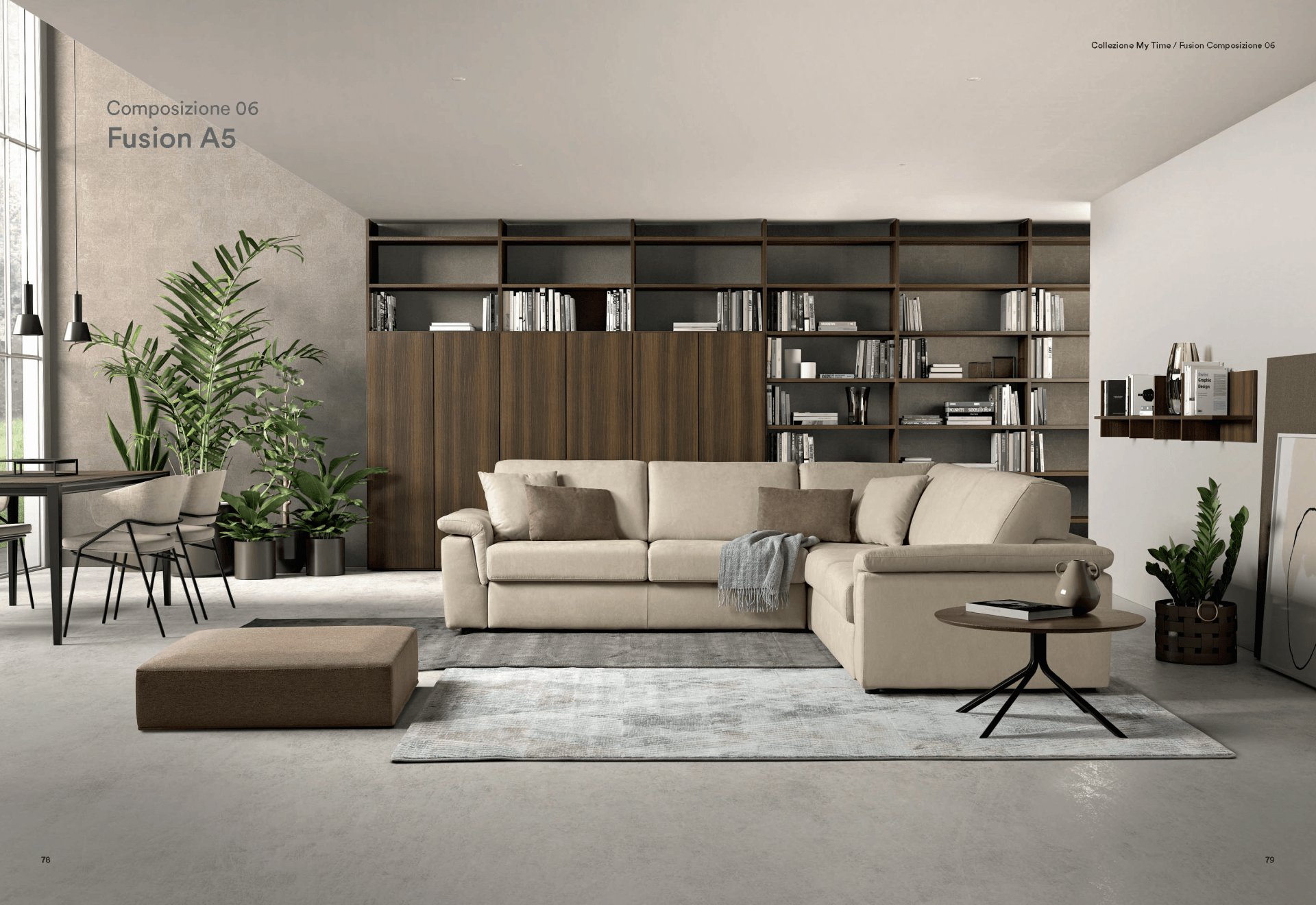 divano beige living