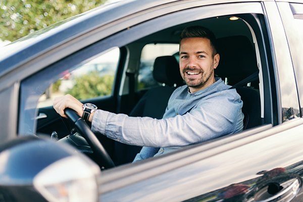 Man Driving His Car — Pleasanton, CA — Acceptance Insurance Services Inc