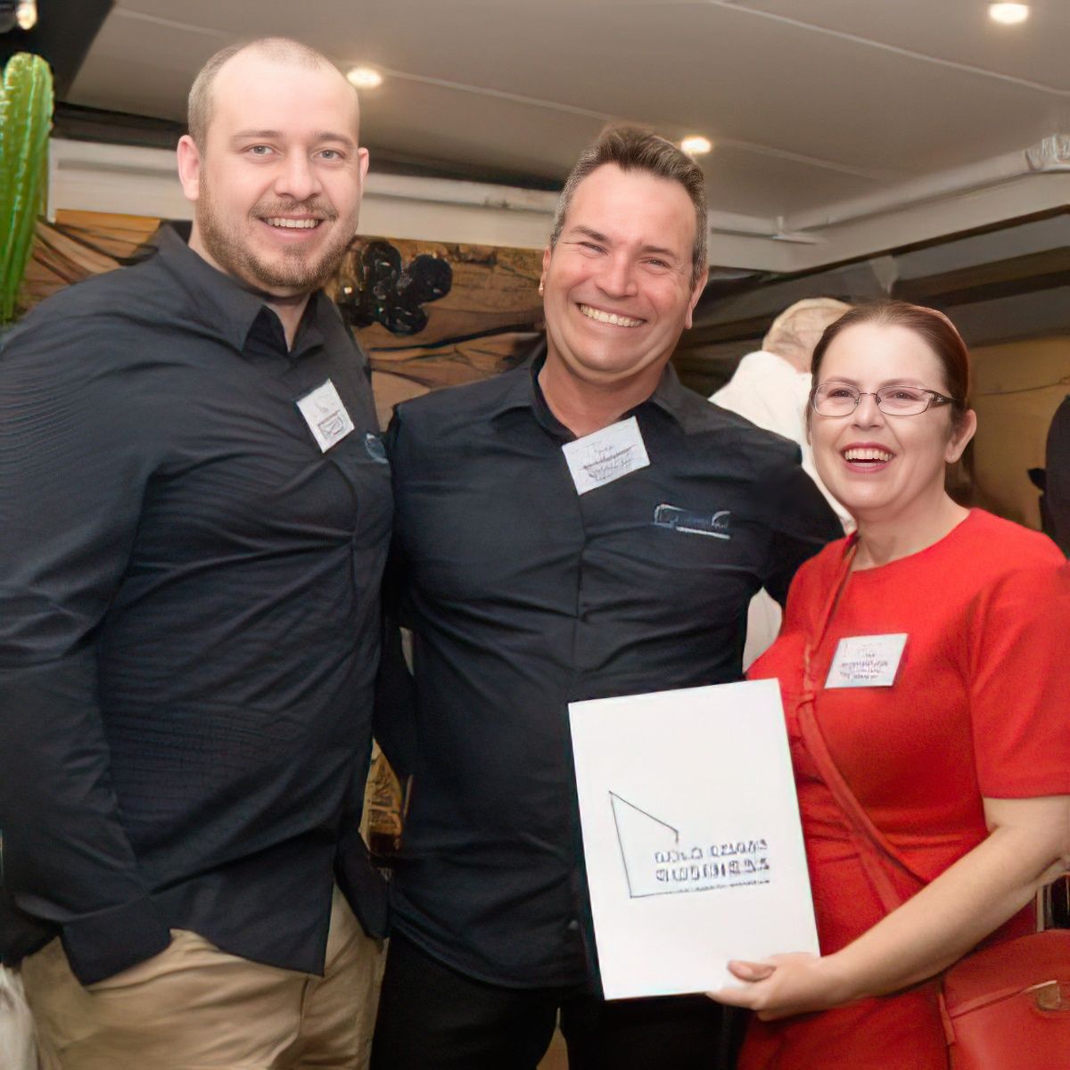 Blake, Brad and Kaleena from Marine Air Flow Accepting our GCB Award