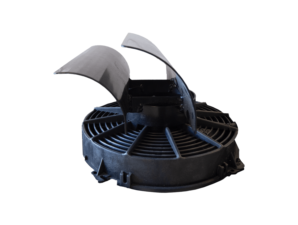 Compact Fan air diverter