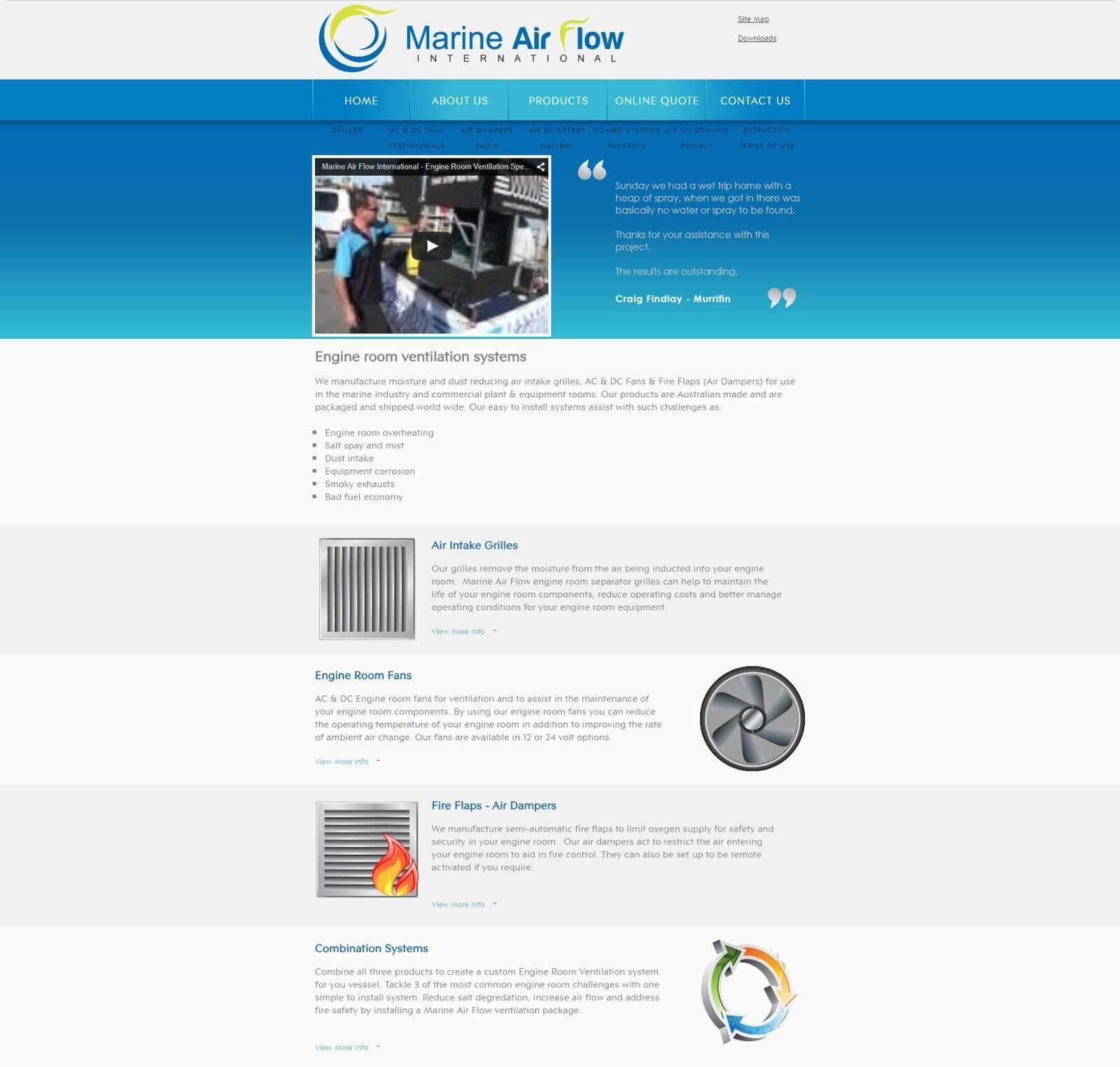 MAFI Website in 2015