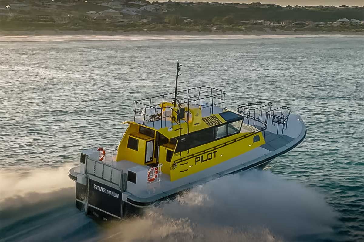 Svitzer Pilot transfer boat built by Dongara Marine with MAFI's engine room ventilation equipment.