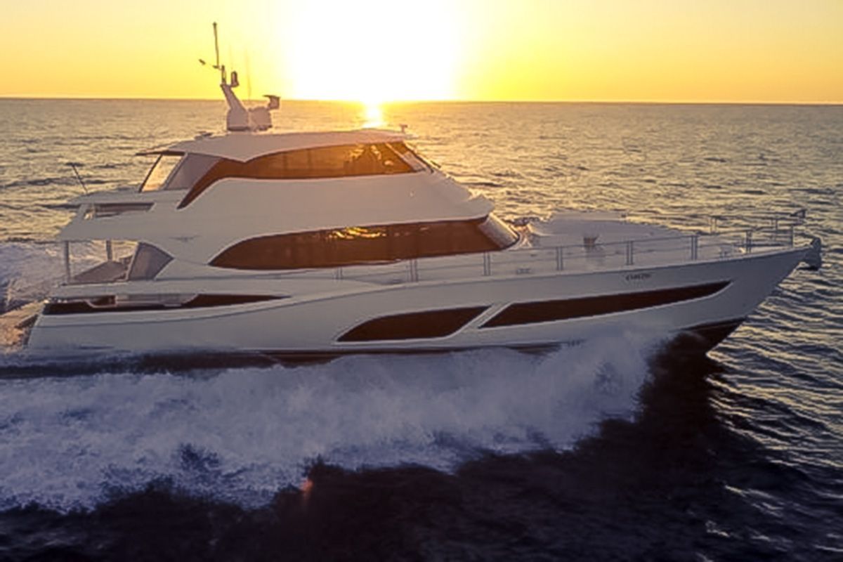 Riviera 78 with Marine Air Flow engine room ventilation system. 