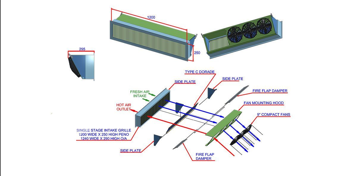 Marine Air Flow's design for the Woolgoolga RIB built for Yamba Welding