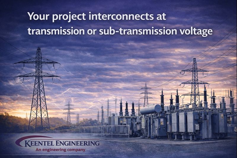 Man with beard inspecting blueprints next to a CNC machine, wearing a plaid shirt.
