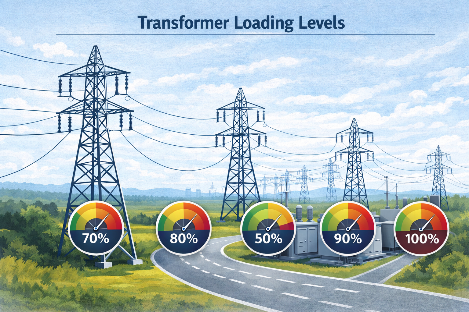 Two technicians in hard hats inspect electrical panel, one using a laptop in a control room.