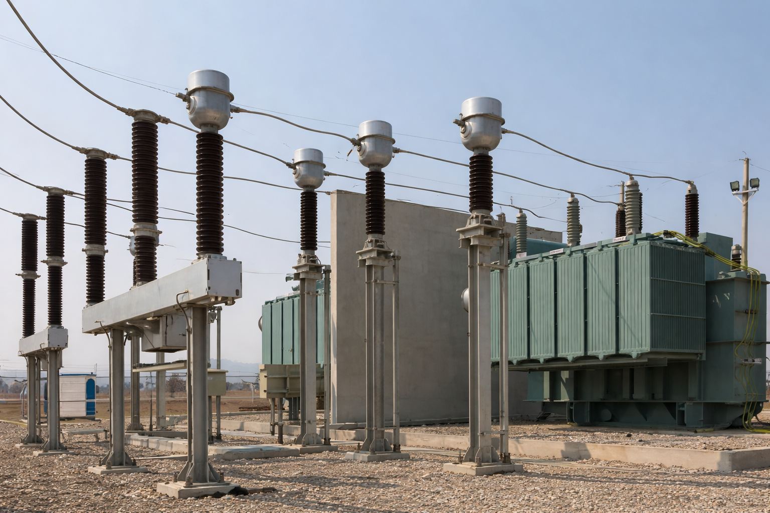 Substation protection coordination: transformer differential relay, busbar protection zone, feeder overcurrent relay coordination, and time‑current curves for main and backup devices.